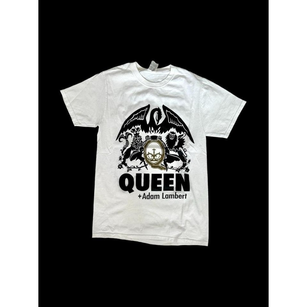 Tour 2017 QUEEN Adam Lambert Rhapsody Concert T-Shirt‎ White Sz Small